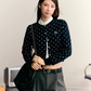 Polka Dot Round Neck Knit MST0003