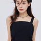 Square Neck Asymmetry Dress SHN0045