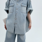 Light Blue Denim Shirt YLS0342