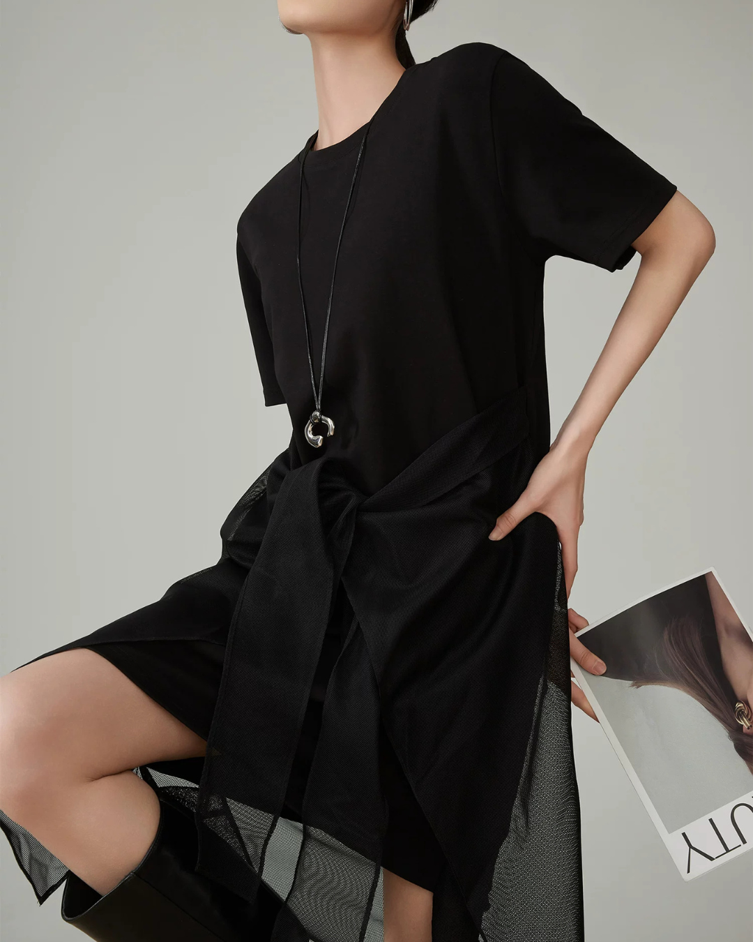 Asymmetric Docking Dress FER0157