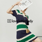 Wave Stripe Polo Dress LLA0196