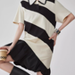 Polo Collar Color-Blocking Dress FER0112