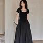 Square Neck Balloon Dress SMS0004