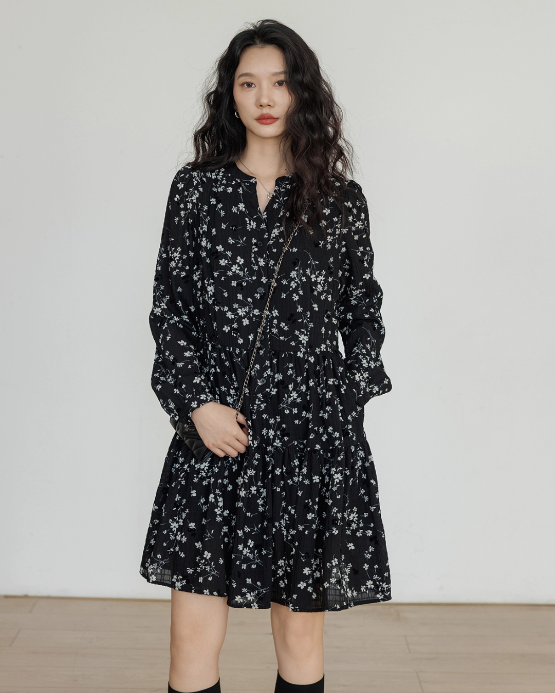 Small Floral Flare Dress VAS0127