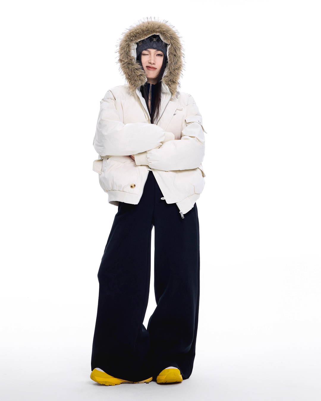 Fur Hood Down Jacket ICM0100