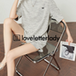 Gray Chiffon Short Sleeve Tops / Short Pants LLA0449