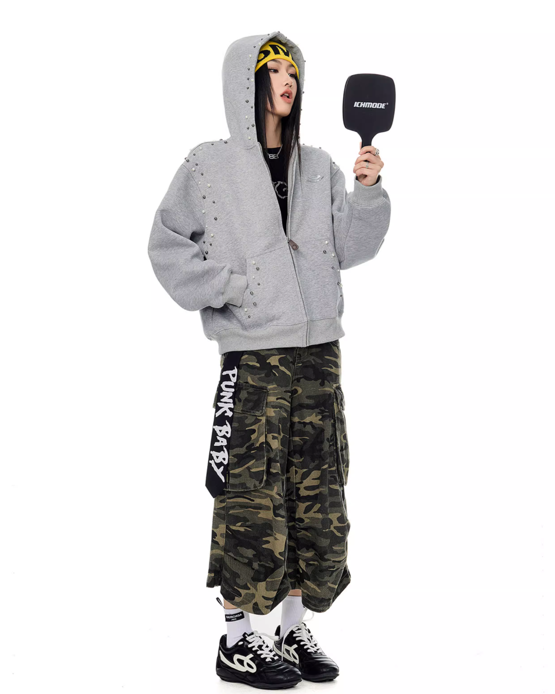 Pearl Design Zip Hoodie ICM0092
