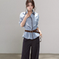 Blue Stripes Long-Sleeve Shirt WDB0015