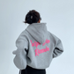 Pink Logo Pullover Hoodie YLS0697