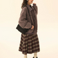 Big Plaid Long Skirt EZK0037