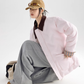 Color Block Collar Down Jacket ICM0108