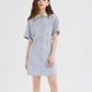 French Collar Denim Dress LSN0006