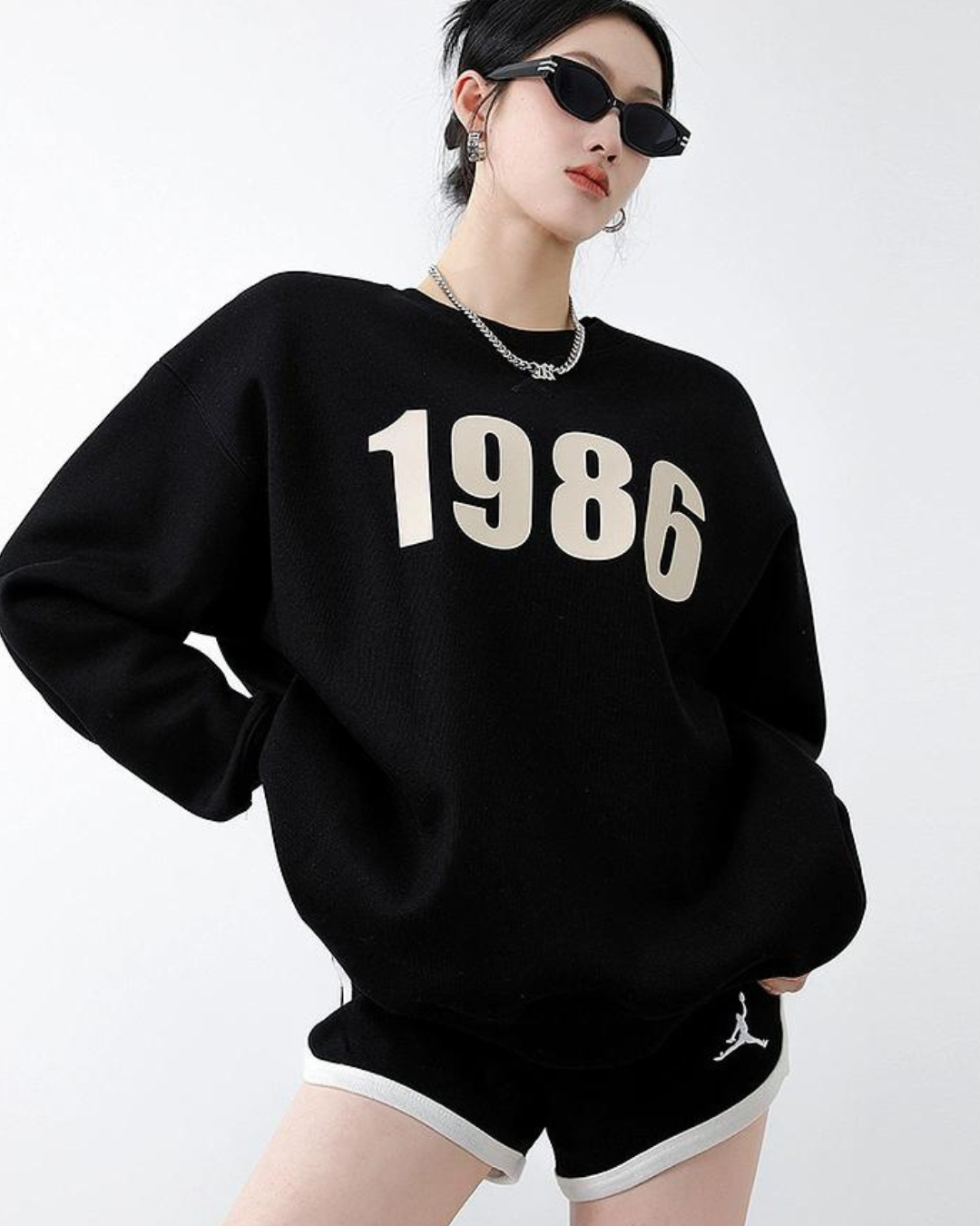 Number Logo Sweat Tops ICM0005