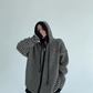 Thin Striped Knit Hoodie YLS1001