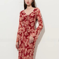 Round Neck Floral Long Dress DPY0078