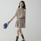 French Striped Halter Dress VOE0001