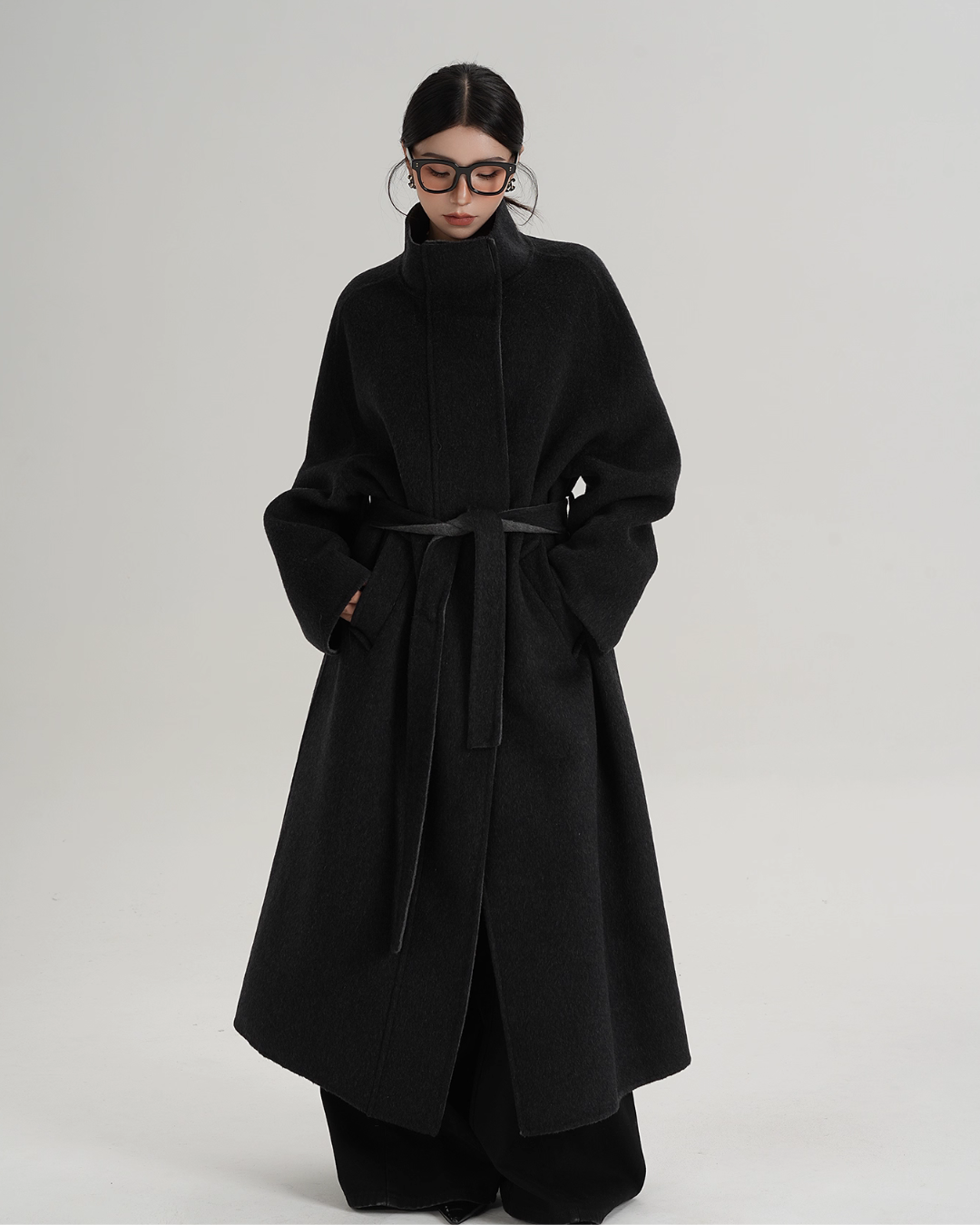 Stand Collar Long Coat SRS0382