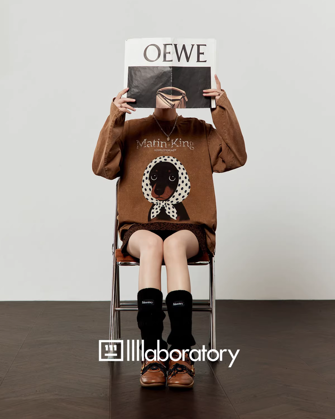 Dog Scarf Loose Hoodie LLA0599