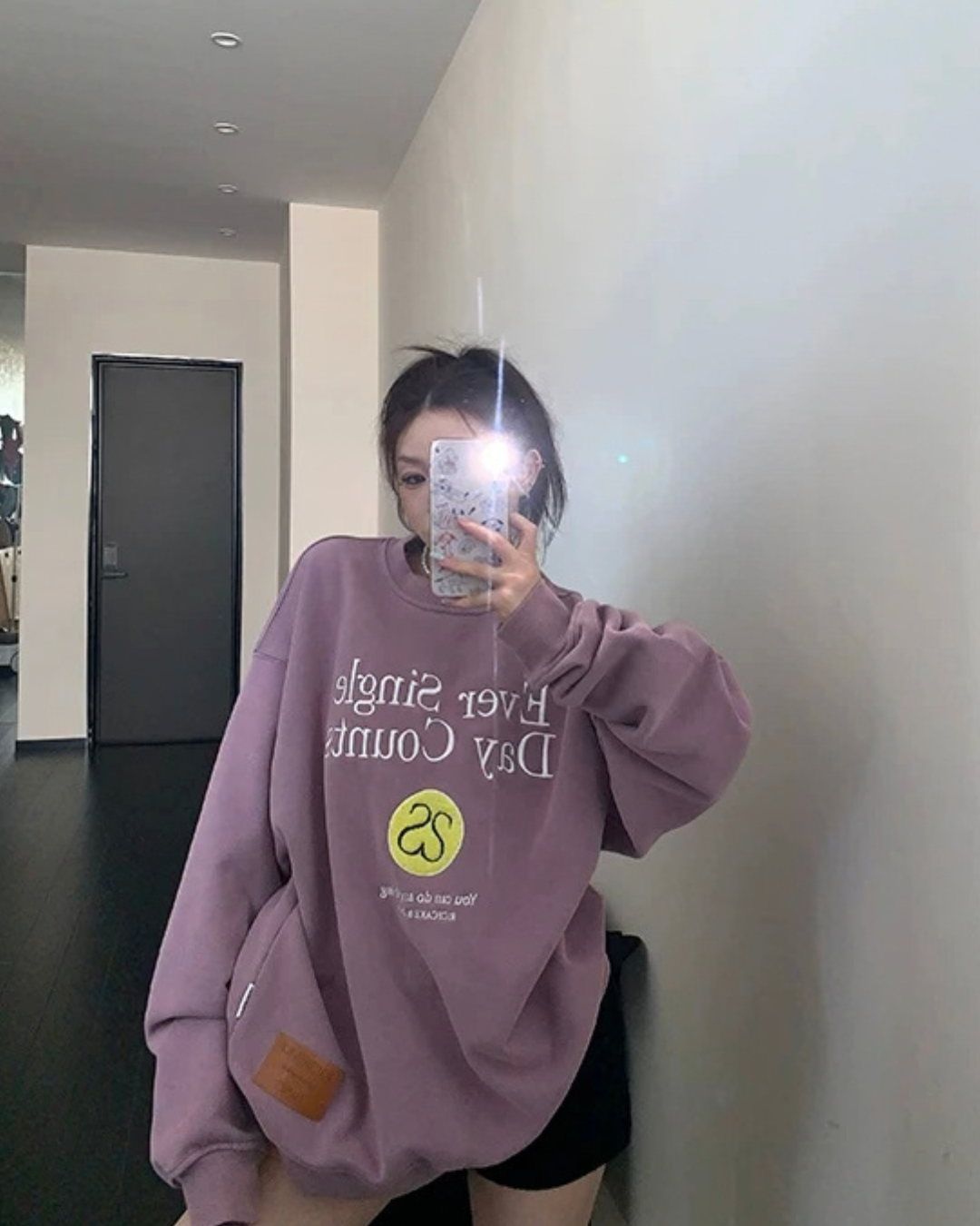 Letter Embroidered Pullover YLS1055