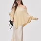 Asymmetrical Off Shoulder Knit Top WEO0025