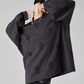Black Rhinestone Sweatshirt Dress FER0068