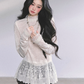 Mock neck Long Sleeve Hollow Top LAS0040