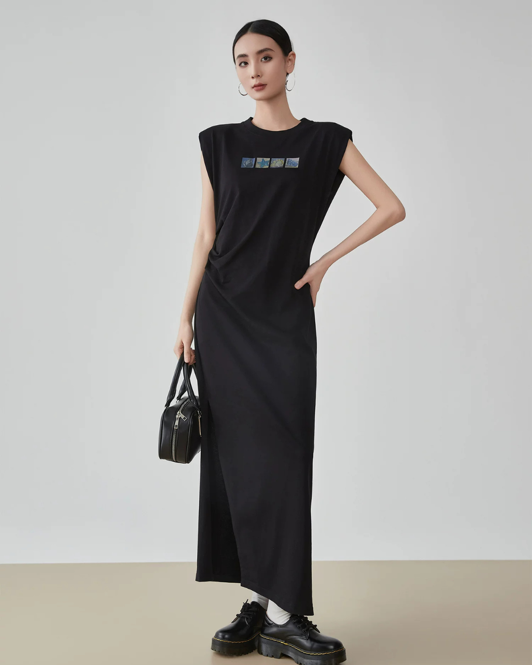 One-Point Logo Long Dress FER0307