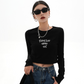 Cropped Logo Long T-Shirt SRS0014