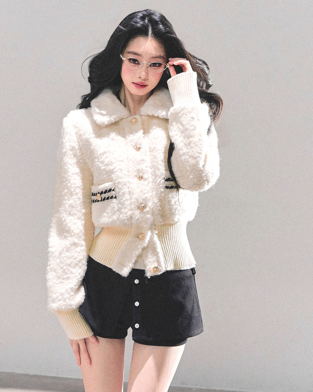 Fluffy Wool Padded Jacket LAS0049