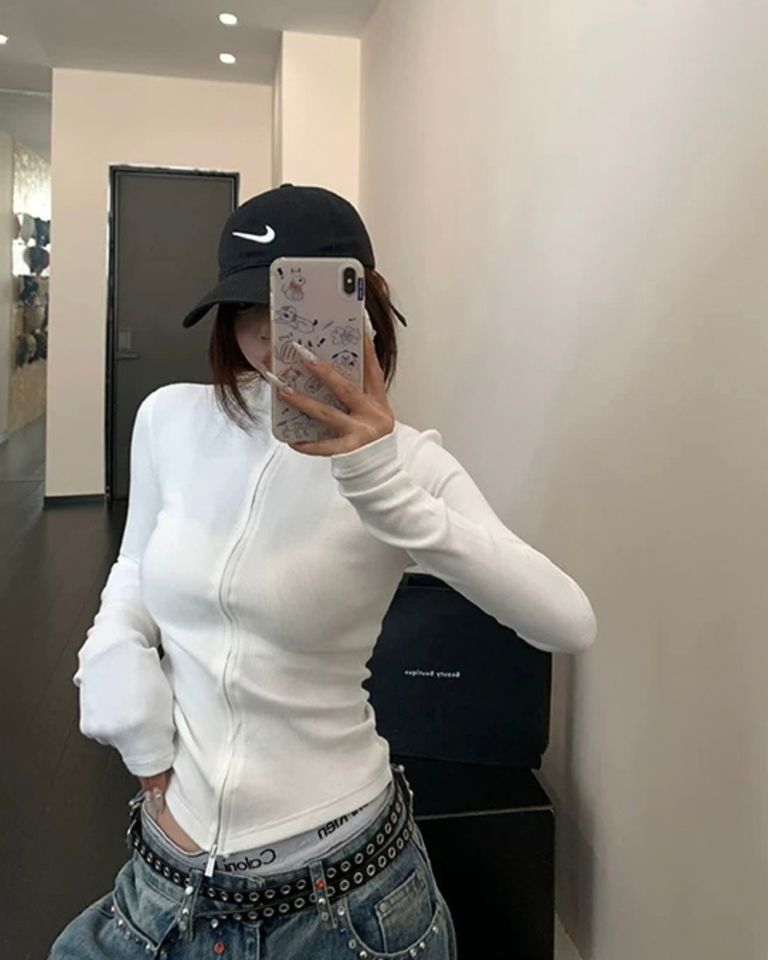Cropped Slim Zip Jacket YLS1049