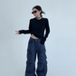 Pocket Design Wide Cargo Pants YLS0889