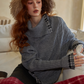 Cable Knit Poncho ASG0055