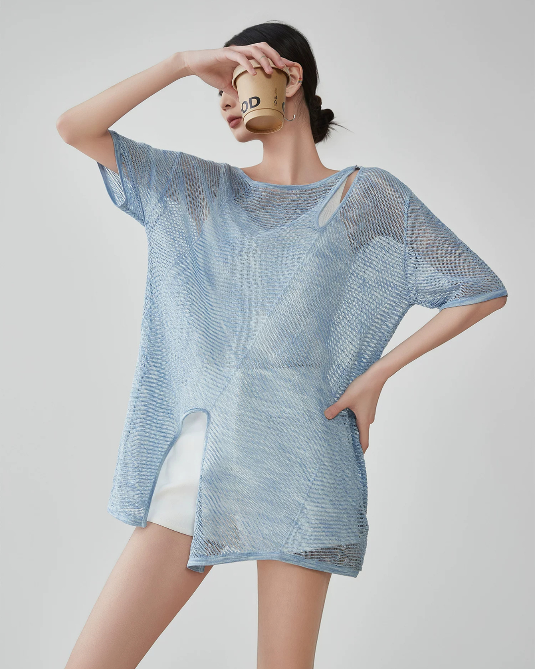 Mesh Summer Layer Tops FER0294