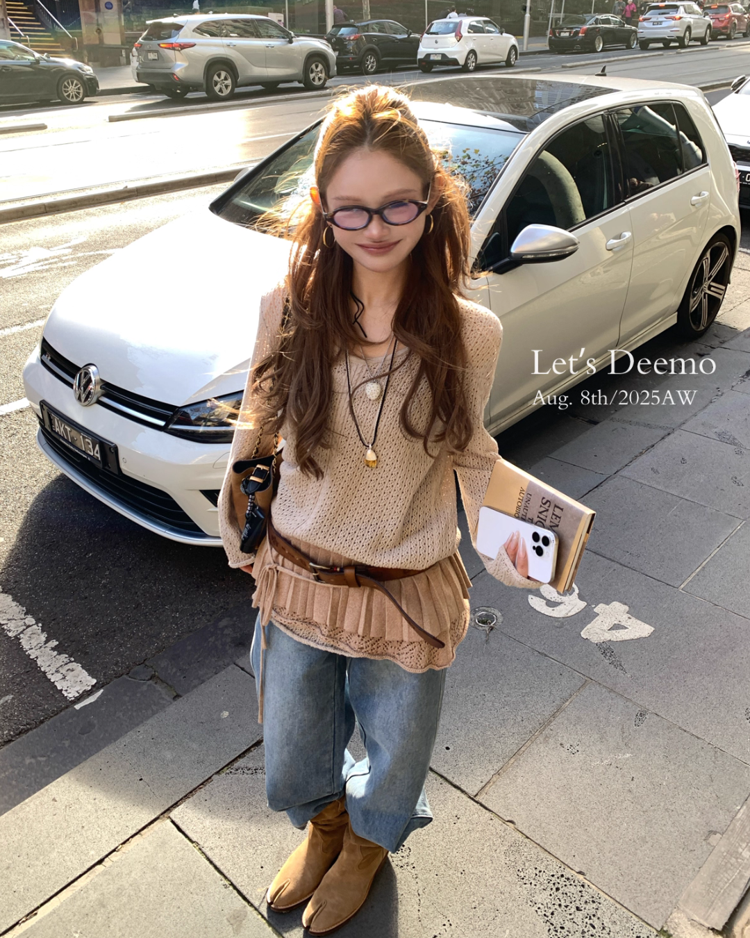 Knit Top / Mini Flare Skirt DEM0003