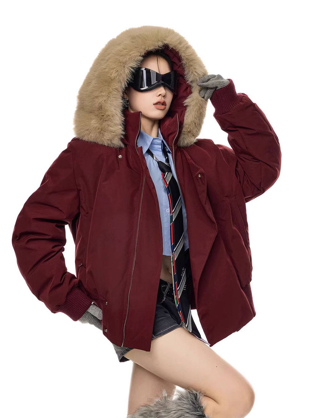 Fur Hood Down Jacket ICM0099