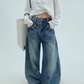 Balloon Wide Denim Pants YLS0805