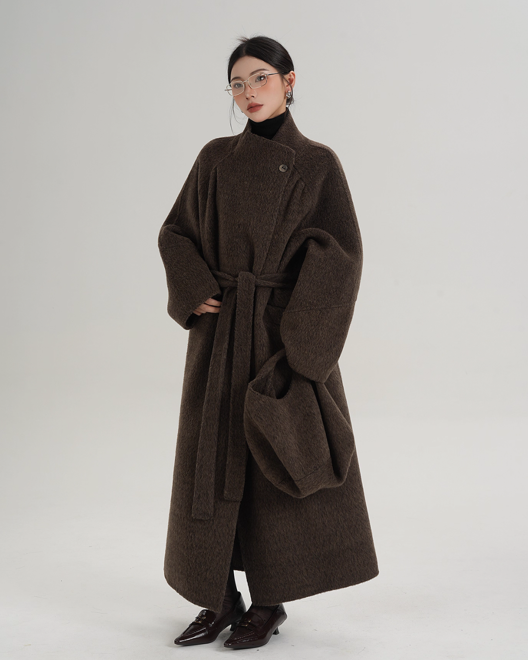 Stand Collar Wool Coat SRS0370