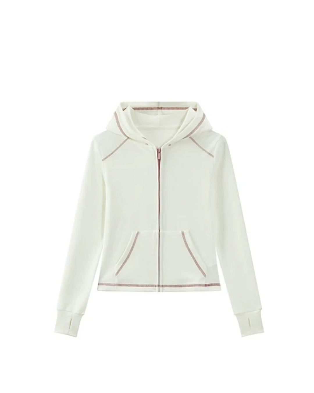 Rib Zip-Up Slim Hoodie WWP0014