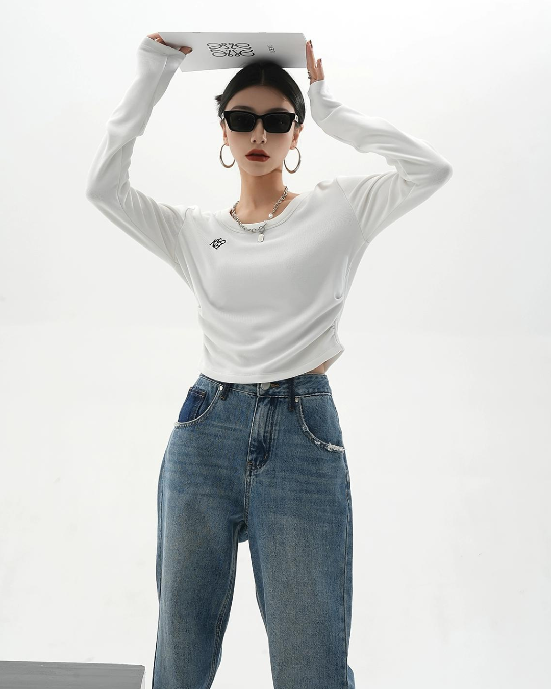 Round Neck Cropped T-Shirt SRS0247