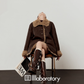 Faux Mouton Coat / Leopard Print Mini Skirt LLA0557