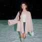 Collarless Fur Coat/Mini Skirt OLD0003
