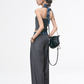 Paid Halter Neck Tank Top / Wide Pants WEO0053