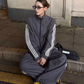Vintage Plaid Stand Collar Jacket / Casual Pants WWP0017