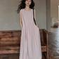 Asymmetrical Cotton Long Dress SMS0008