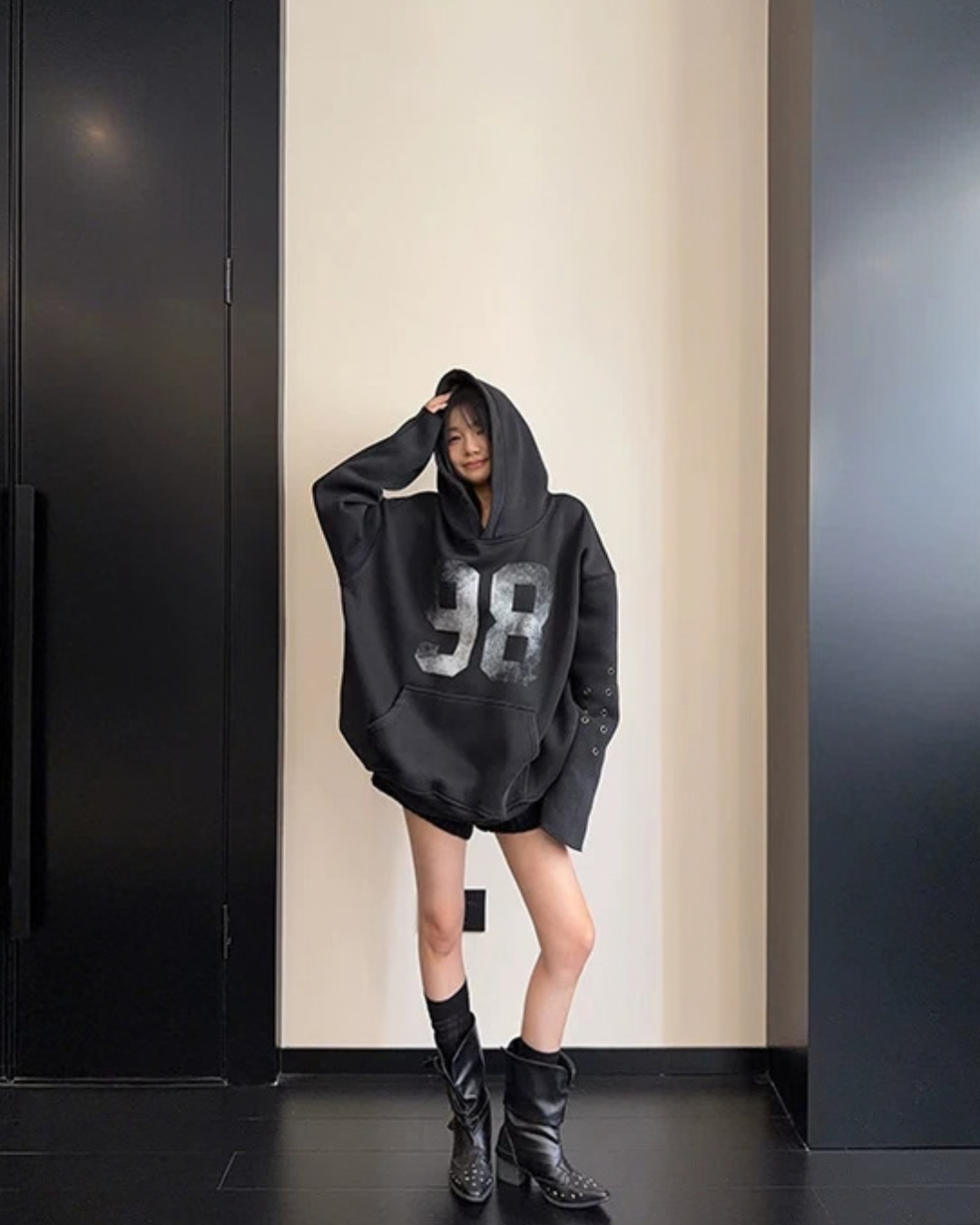 Number Logo Fleece Hoodie YLS1043