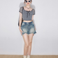 Cut Frill Denim Shorts ZZF0222