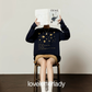Star Print Cotton T-Shirt / Denim Mini Skirt LLA0661