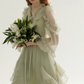 Mint Green French Dress SNT0003