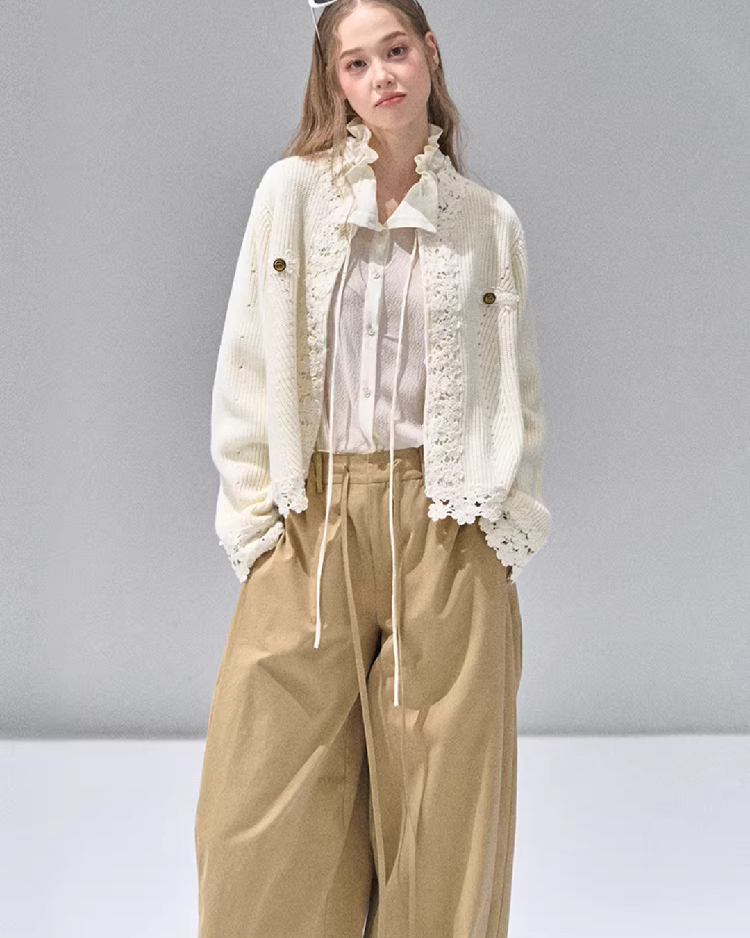 Flower Lace Knit Cardigan RCR0009