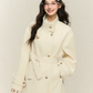 Stand Collar Gold Button Coat ELS0018